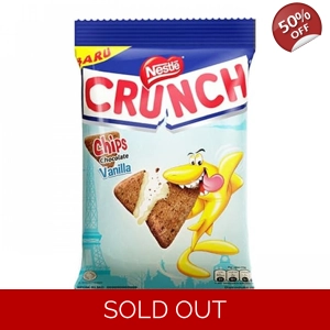 Nestle Crunch Chips Chocolate Vanilla Crunch 60g Bag